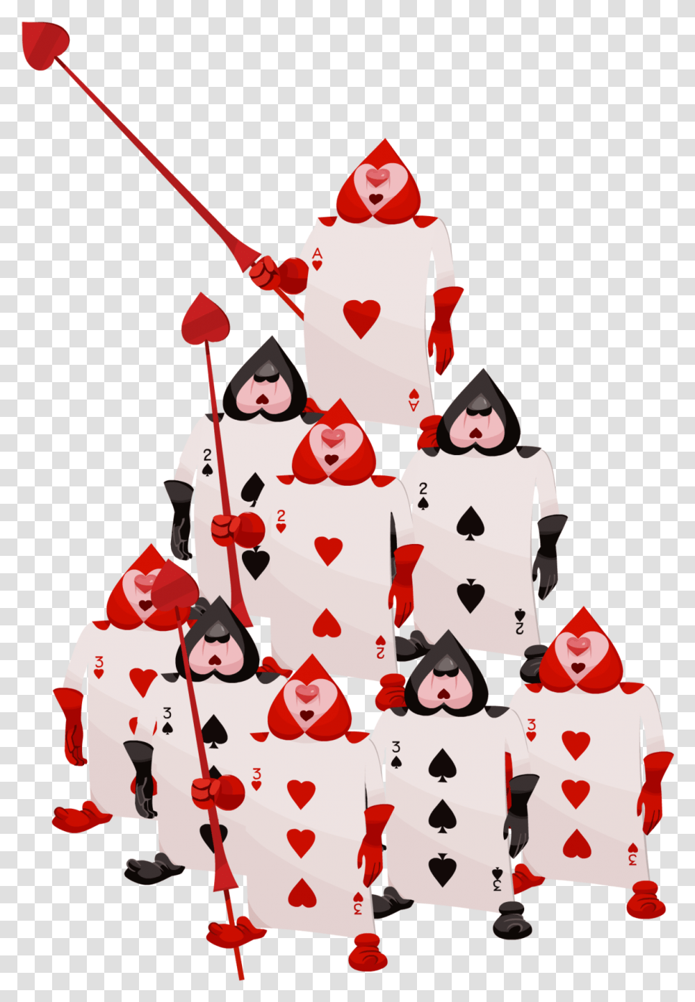 Playing Cards Kingdom Hearts Wiki The Kingdom Hearts Alice In Wonderland Card Soldiers, Snowman, Winter, Outdoors, Nature Transparent Png