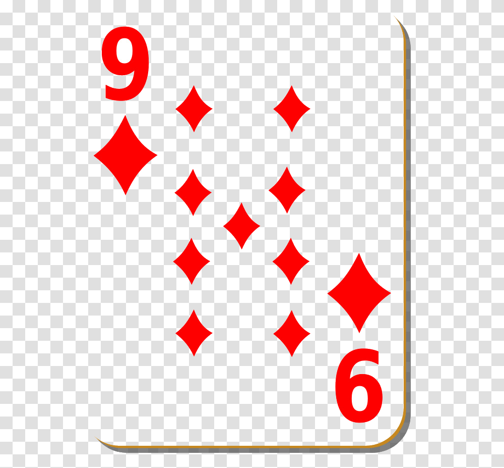 Playing Cards X Card Game Poker Standard Deck Clip Nine Of Diamonds Card, Star Symbol, Emblem Transparent Png