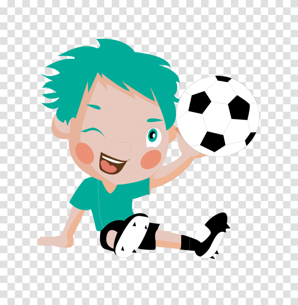 Playing Clipart Football Striker, Person, Human, Soccer Ball, Team Sport Transparent Png