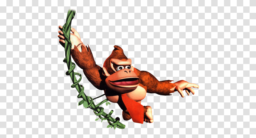 Playing Donkey Kong Country Online A Brief Character Guide, Figurine, Person, Human, Finger Transparent Png