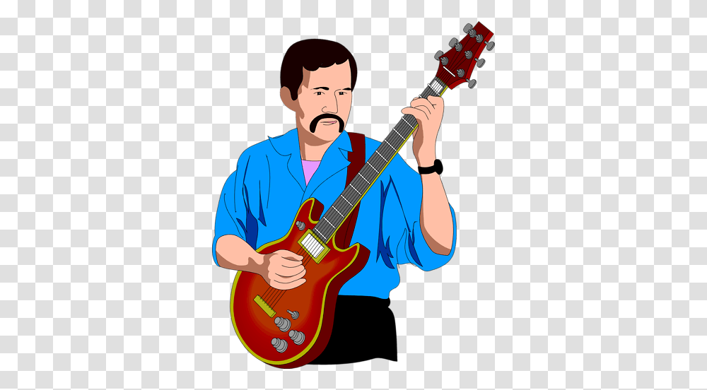 Playing Guitar Clipart Free Clipart Images, Leisure Activities, Musical Instrument, Bass Guitar, Electric Guitar Transparent Png