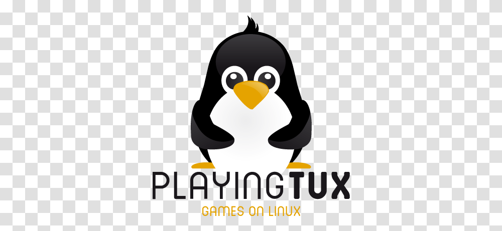 Playing Tux Tux Logo Gamer, Bird, Animal, Penguin, Poster Transparent Png