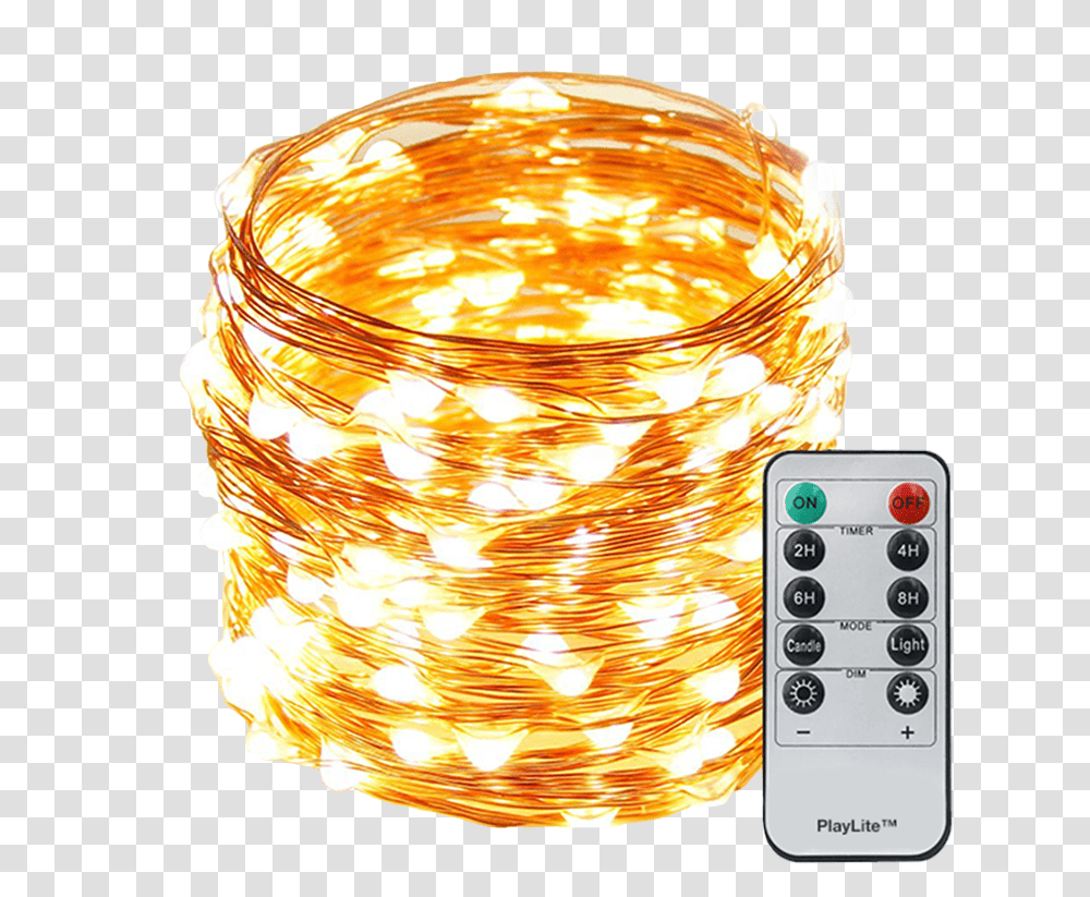 Playlite Fairy Lights Wire, Lamp, Remote Control, Electronics, Lampshade Transparent Png