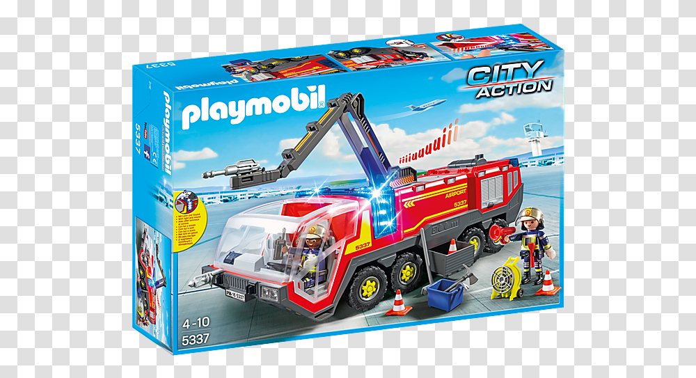 Playmobil 1 2 3 Fire Engine, Truck, Vehicle, Transportation, Fire Truck Transparent Png