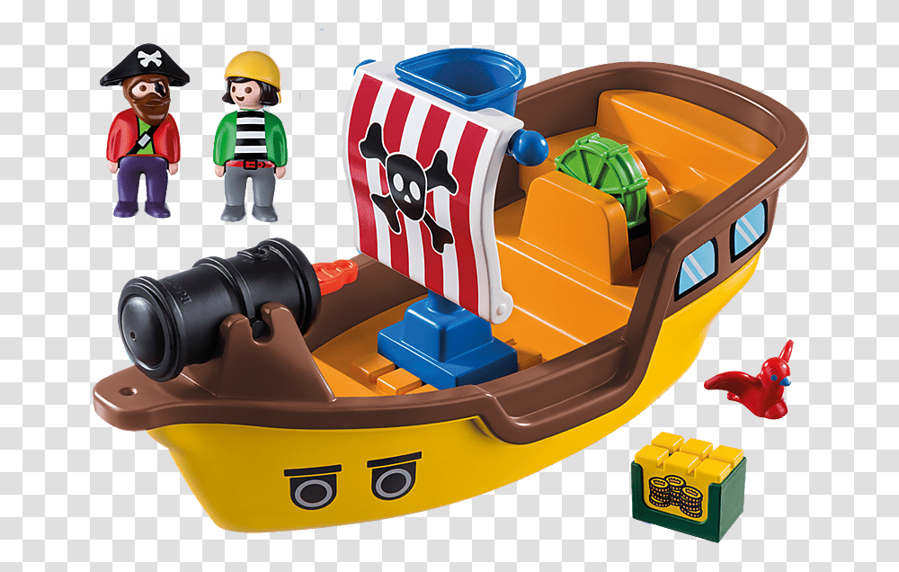 Playmobil 123 Pirate Ship, Toy, Kart, Vehicle, Transportation Transparent Png