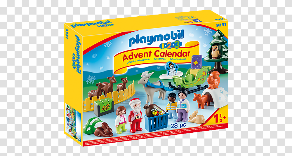 Playmobil Advent Calendar 9391 Christmas In The Forest Playmobil Advent Calendar 2019, Person, Human, Angry Birds, Label Transparent Png