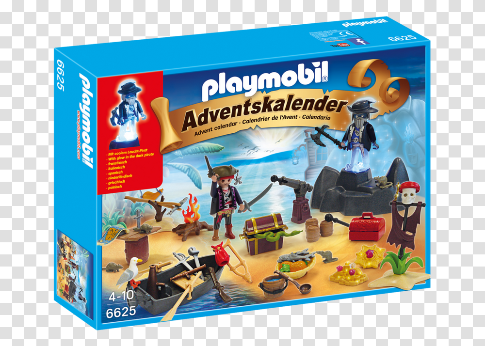 Playmobil Advent Calendar Secret Pirates Treasure, Person, Bird, Toy, Angry Birds Transparent Png