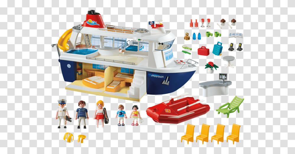 Playmobil Cruise Ship, Toy, Person, Watercraft, Vehicle Transparent Png
