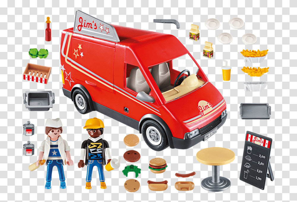 Playmobil Food Truck, Person, Human, Fire Truck, Vehicle Transparent Png