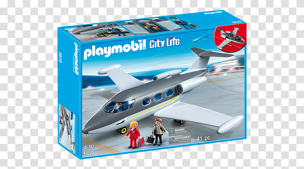 Playmobil Private Jet, Person, Human, Airplane, Aircraft Transparent Png