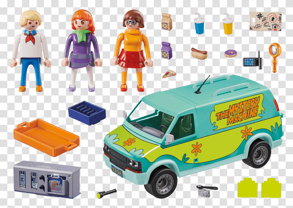 Playmobil Scooby Doo Mystery Machine, Person, Human, Van, Vehicle Transparent Png