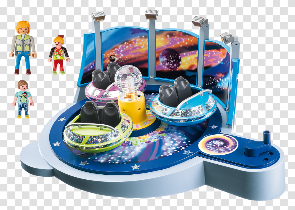Playmobil Spinning Spaceship Ride With Lights Walmartcom Playmobil 5554, Person, Arcade Game Machine, Birthday Cake, Dessert Transparent Png