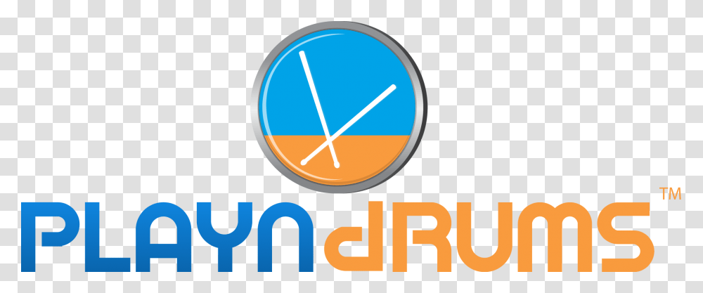 Playn Drums Circle, Logo, Trademark, Analog Clock Transparent Png