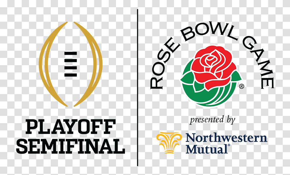 Playoff Semifinal At The Rose Bowl Game Presented By Graphic Design, Logo, Trademark, Poster Transparent Png