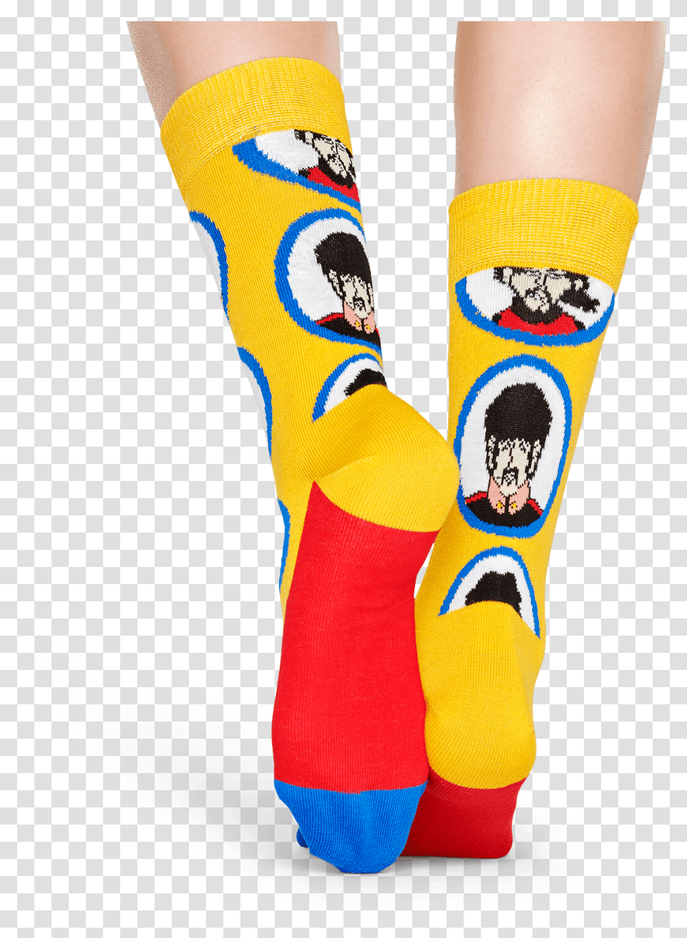 Playshoes Thermostrumpfhose Blockringel Medias Para Beatles Portrait Happy Socks, Footwear, Finger, Pants Transparent Png