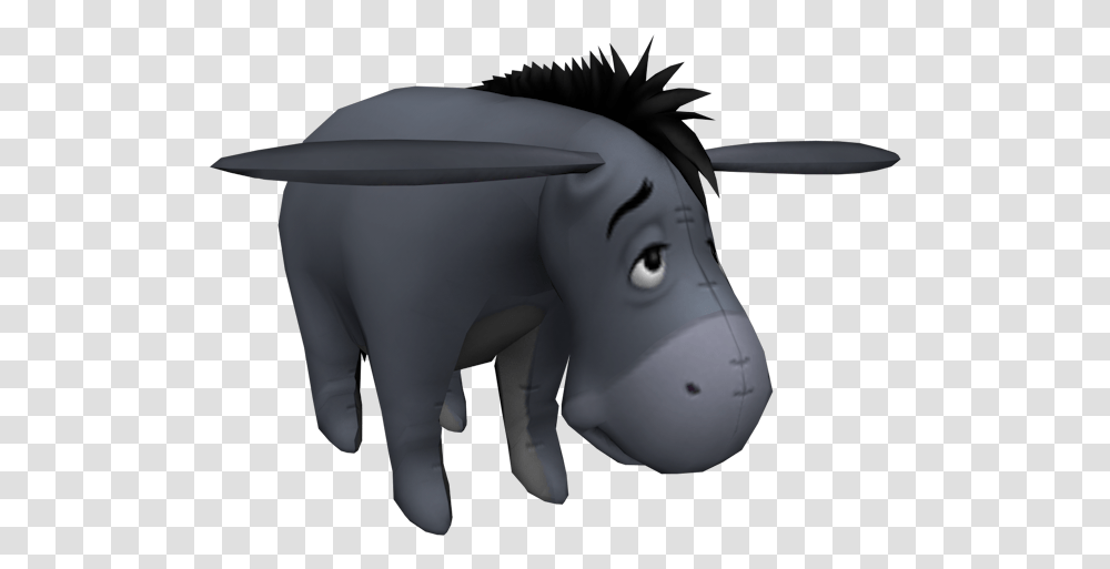 Playstation 2 Kingdom Hearts 2 Eeyore The Models Resource Working Animal, Mammal, Wildlife, Toy, Anteater Transparent Png
