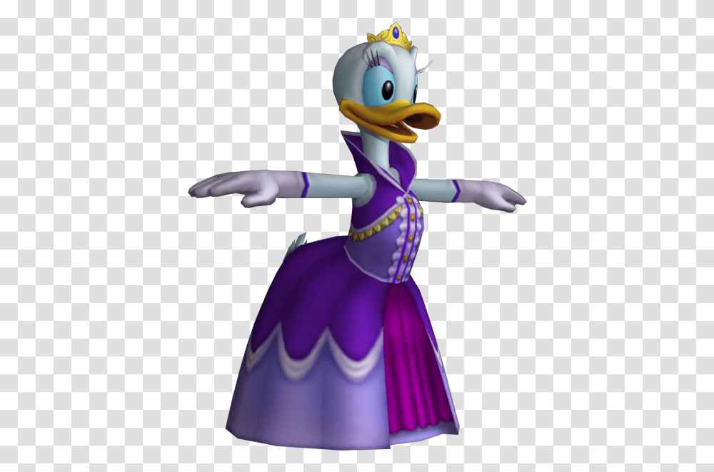 Playstation 2 Kingdom Hearts Daisy Duck The Models Daisy Kingdom Hearts, Figurine, Person, Human, Costume Transparent Png