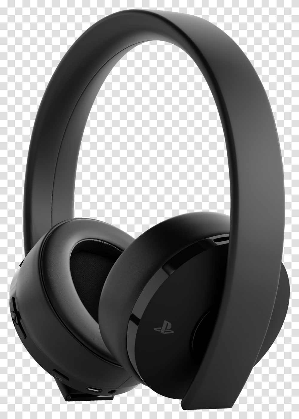 Playstation 4 New Gold Wireless Headset Black Best Bluetooth Headphones Bass, Electronics Transparent Png