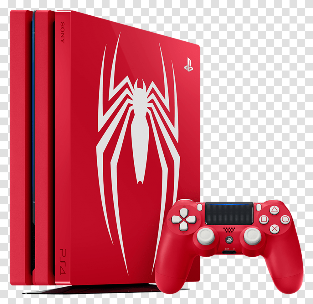 Playstation 4 Pro 1tb Marvel's Spider Man Limited Edition Spider Man Ps4 Console, Electronics Transparent Png