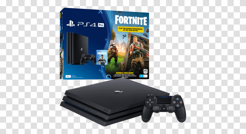 Playstation 4 Pro With Fortnite, Electronics, Pc, Computer, Video Gaming Transparent Png