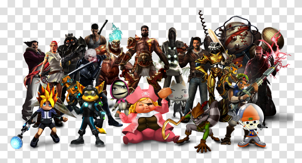 Playstation Characters Playstation All Stars, Helmet, Person, Guitar, Costume Transparent Png