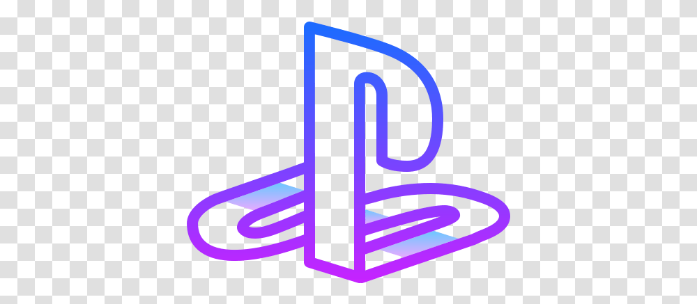 Playstation Icon Free Download And Vector Icon Purple Playstation Icon, Text, Alphabet, Word, Symbol Transparent Png