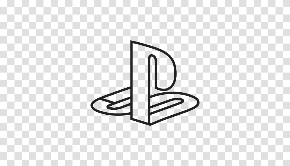 Playstation Icon Free Of Social Media Logos Ii Linear Black, Chair, Furniture Transparent Png