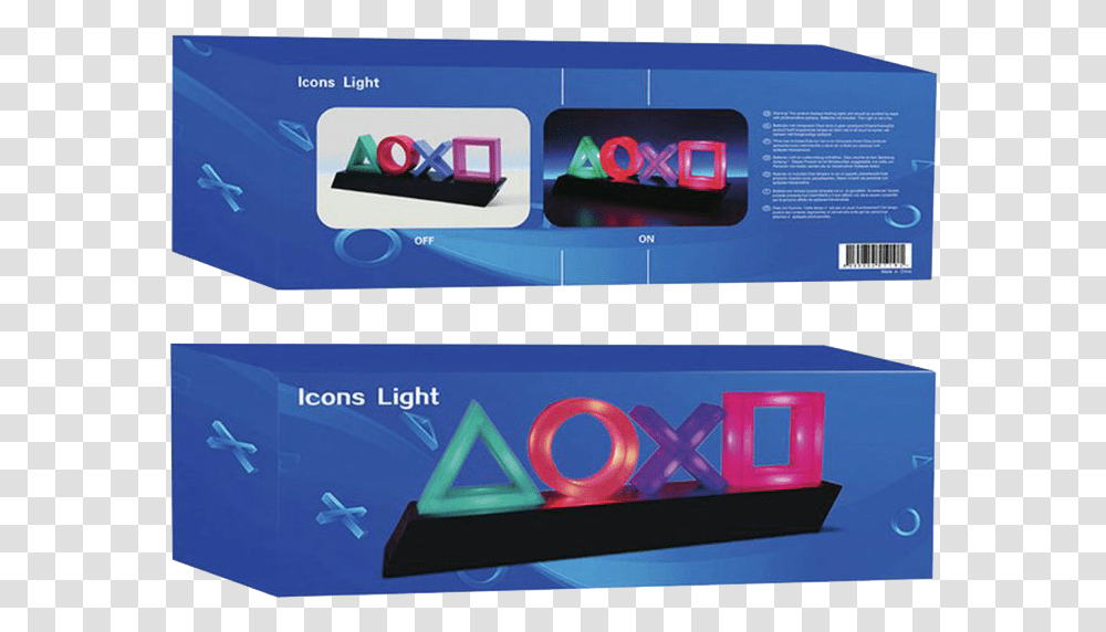 Playstation Icons 3 Lights Sony Playstation, Text, Alphabet, Interior Design, Indoors Transparent Png
