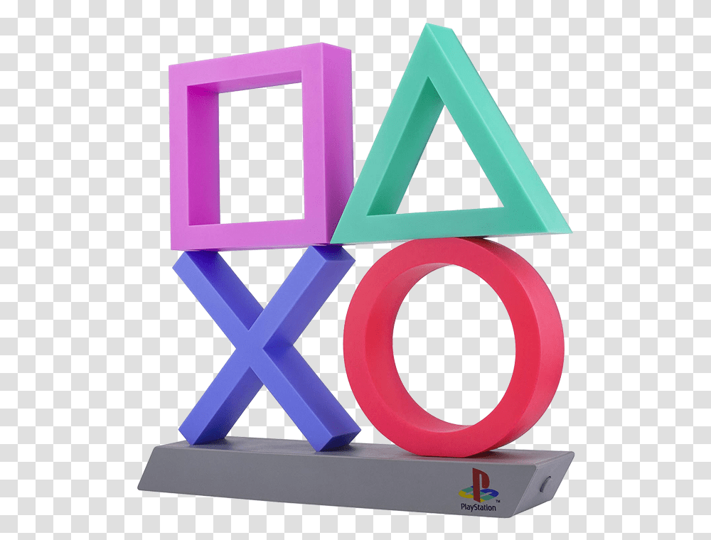 Playstation Icons Light Xl Paladone Playstation Lights Icons, Word, Text, Alphabet, Triangle Transparent Png
