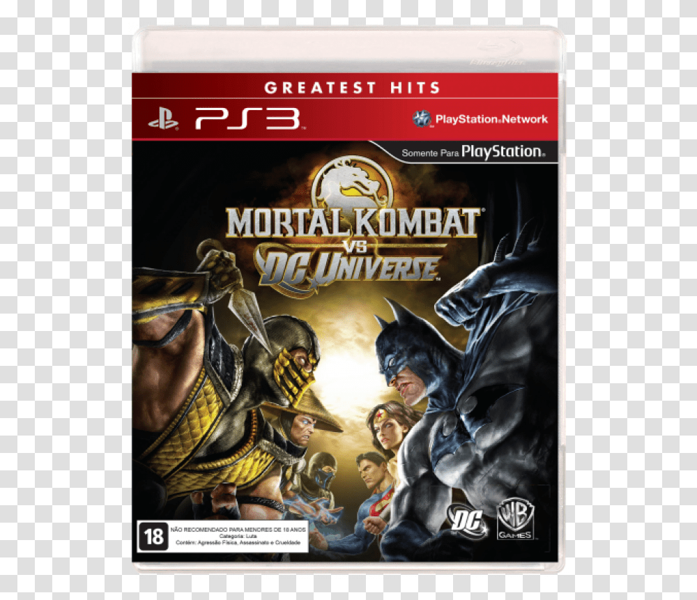 Playstation Mortal Kombat Vs Dc Universe, Poster, Advertisement, Person, Human Transparent Png