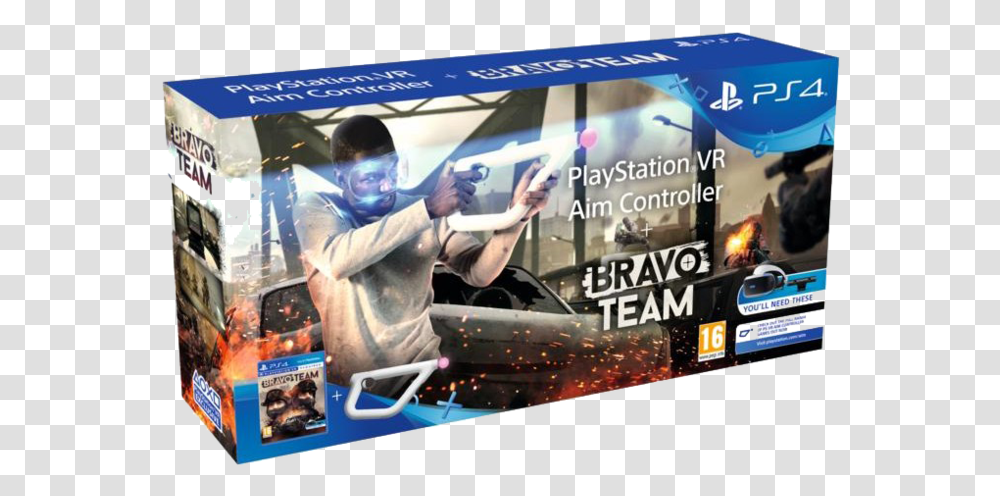Playstation Vr Bravo Team, Person, Human, Advertisement, Poster Transparent Png