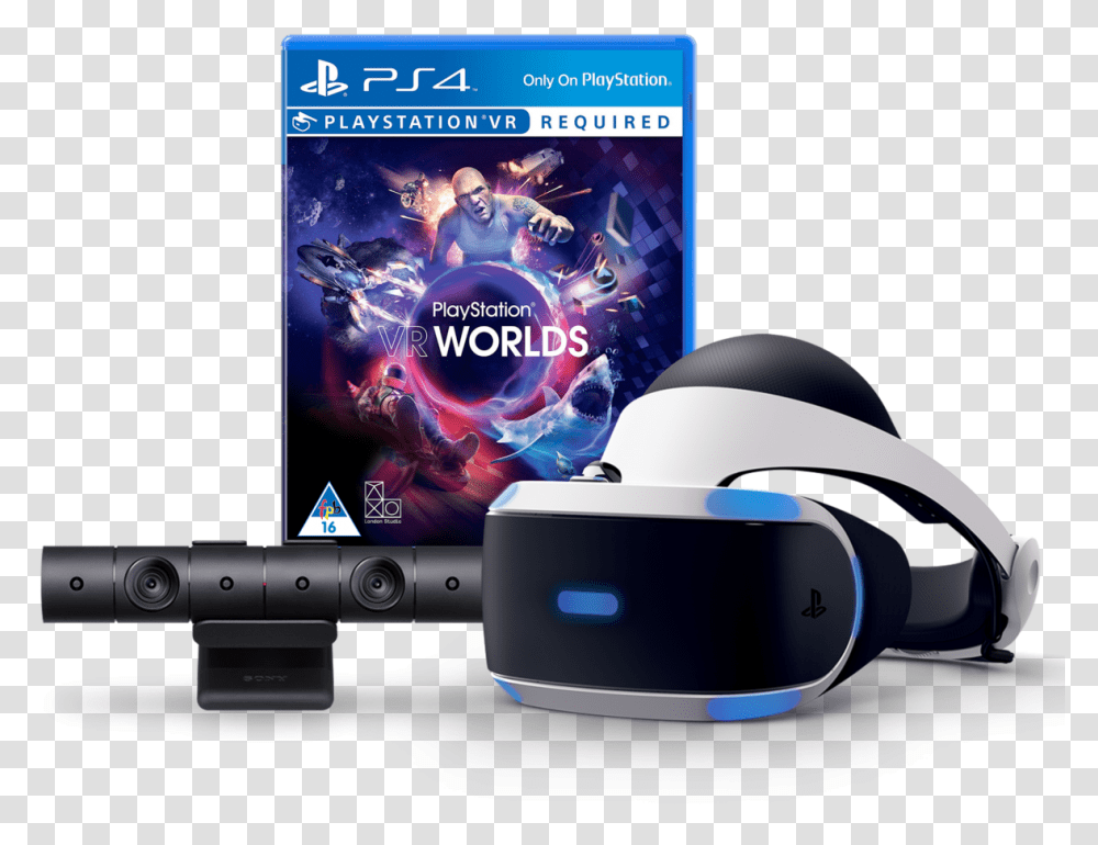 Playstation Vr Camera Vr Worlds, Electronics, Person, Human, Phone Transparent Png