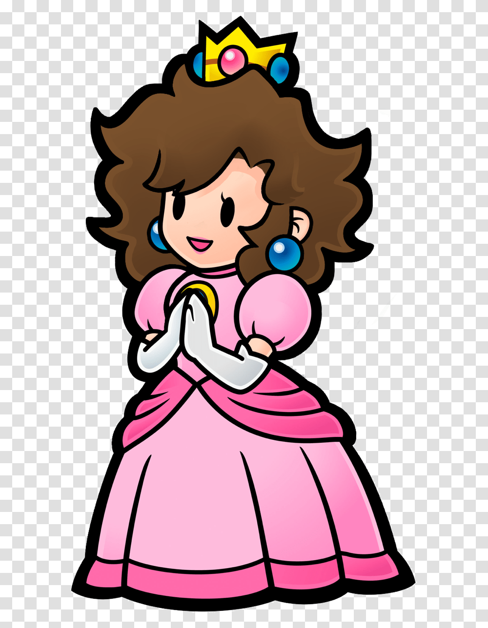 Please Don't Pay Attention To The Crust Along The Edges Princess Peach Paper Mario, Performer, Female Transparent Png