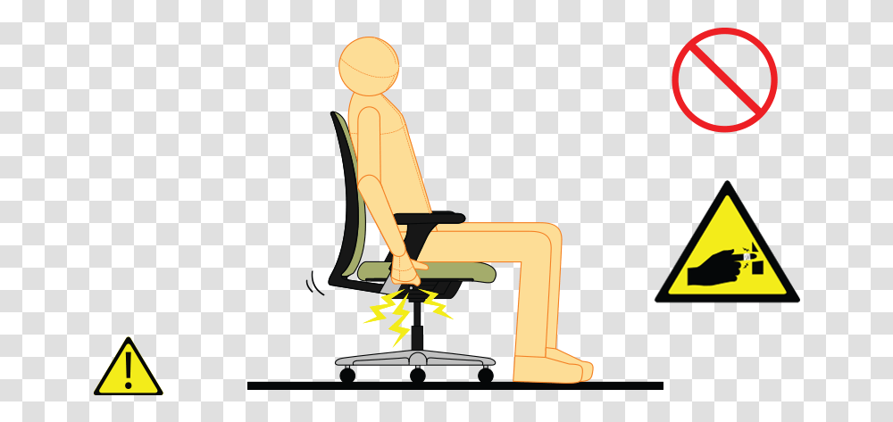 Please Donquott Put Your Fingers Into The Gaps Of Revolving Do Not Stand On Chair Office, Furniture, Outdoors, Sewing Transparent Png