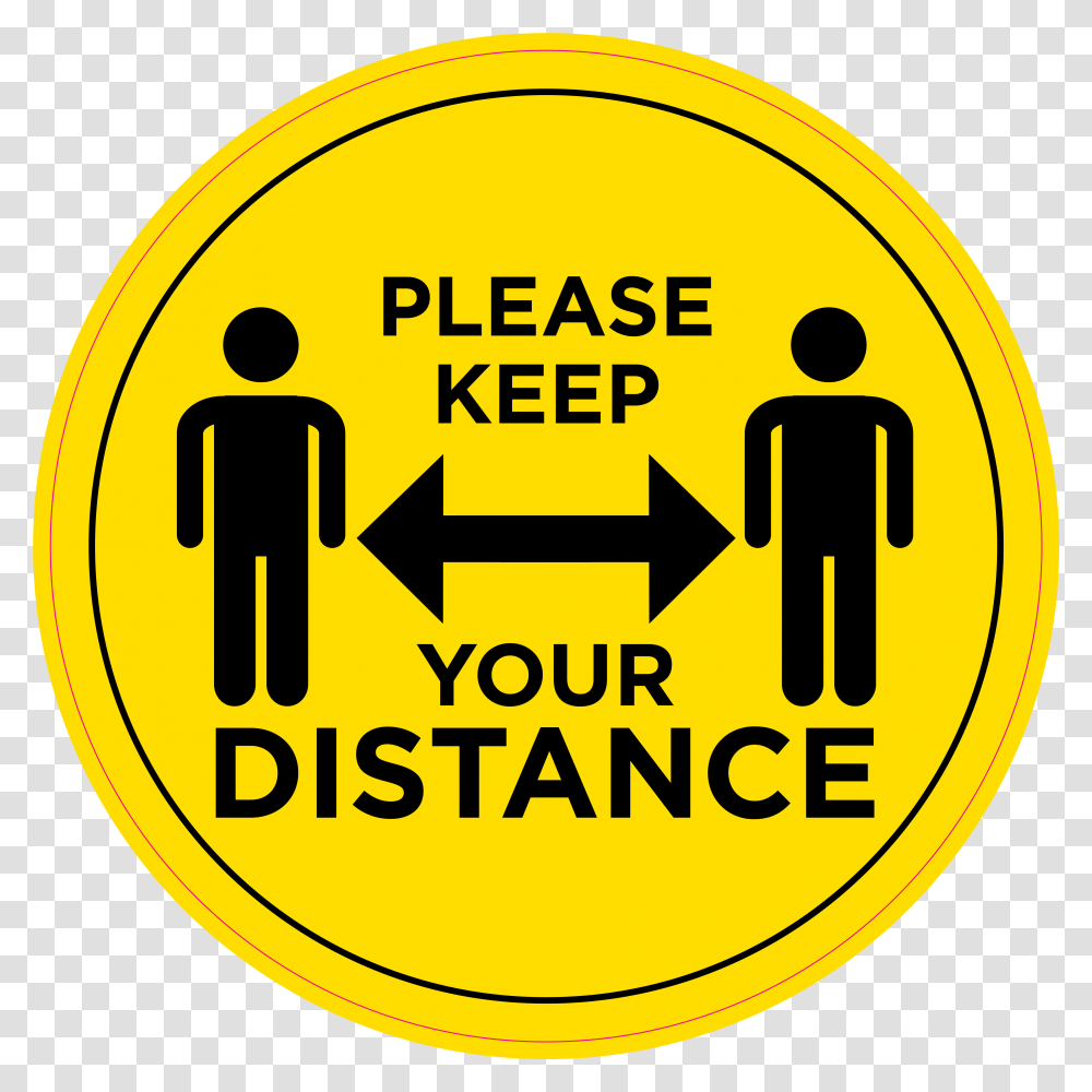 Please Please Keep Your Distance Logo, Label, Text, Symbol, Car Transparent Png
