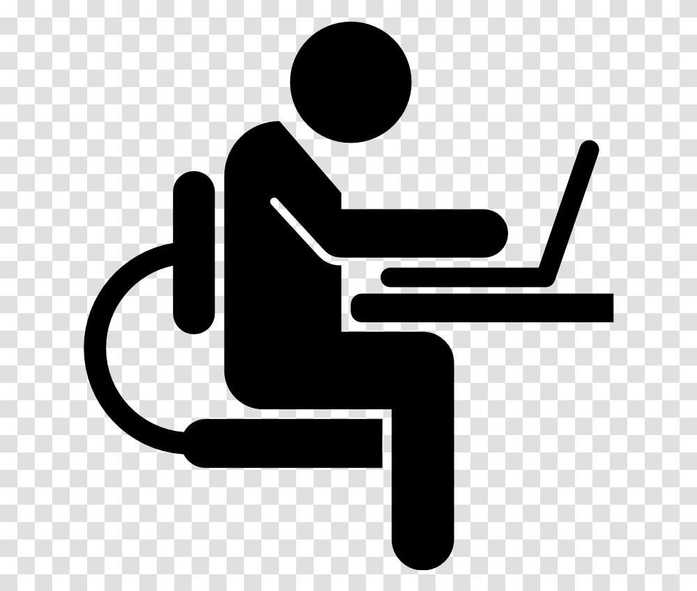 Please Remember There Is No Sleeping In The Libraries Man On Computer Icon, Gray, World Of Warcraft Transparent Png