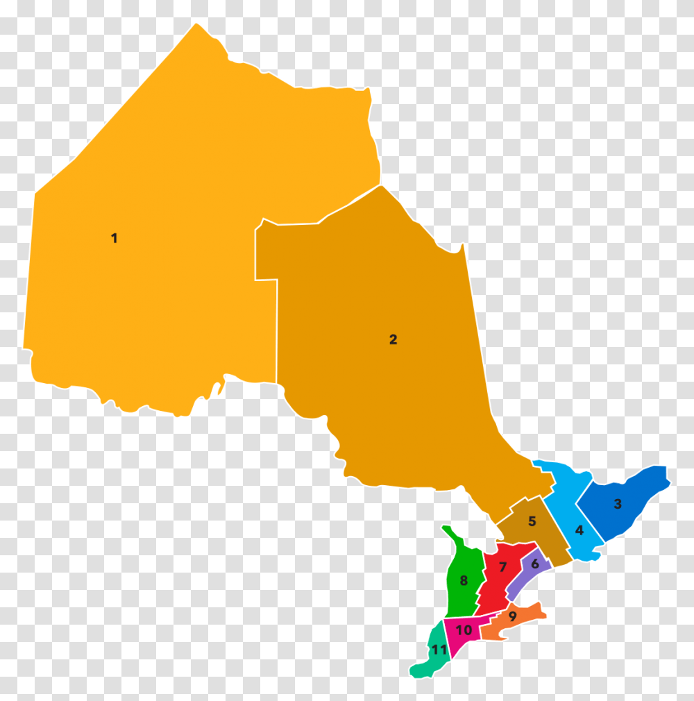 Please See Below To Cross Reference With The Ontario Map Of Ontario Economic Regions, Plot, Diagram Transparent Png