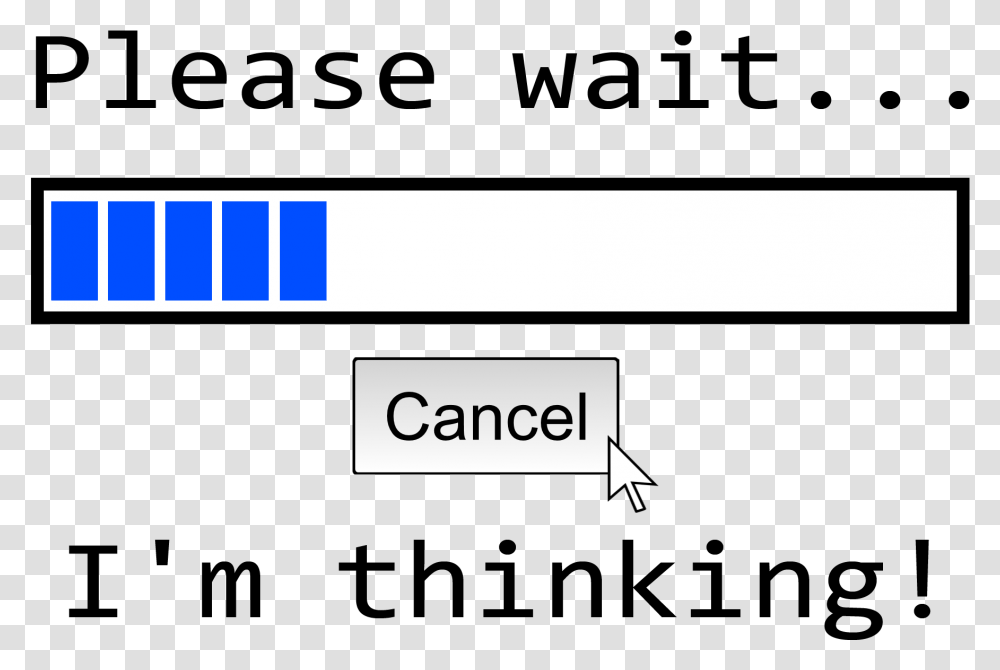 Please Wait Im Thinking, Label, Number Transparent Png