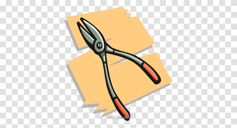 Pliers Royalty Free Vector Clip Art Illustration, Scissors, Blade, Weapon, Weaponry Transparent Png