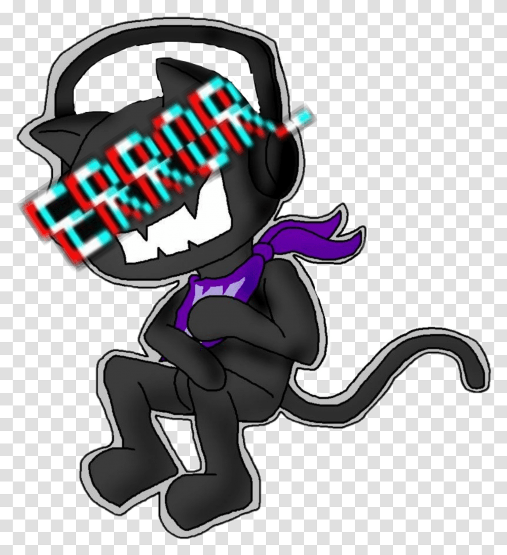 Plooshie Monstercat Sticker By Plooshei Fictional Character, Label, Text, Hand, Stencil Transparent Png