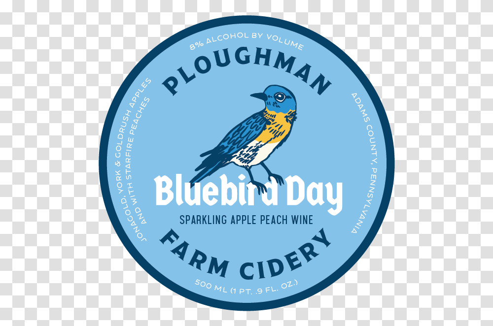 Ploughman Bluebird Day Label Eastern Bluebird, Animal, Logo, Trademark Transparent Png