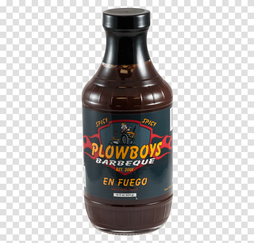 Plowboys Bbq En Fuego Bbq Sauce Bottle, Food, Dessert, Chocolate, Beer Transparent Png