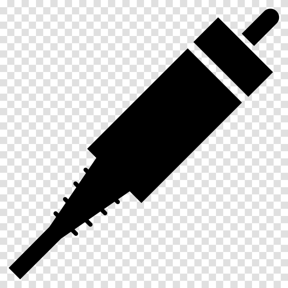 Plug Cinch Edit Icon For Mobile App, Weapon, Weaponry, Silhouette Transparent Png
