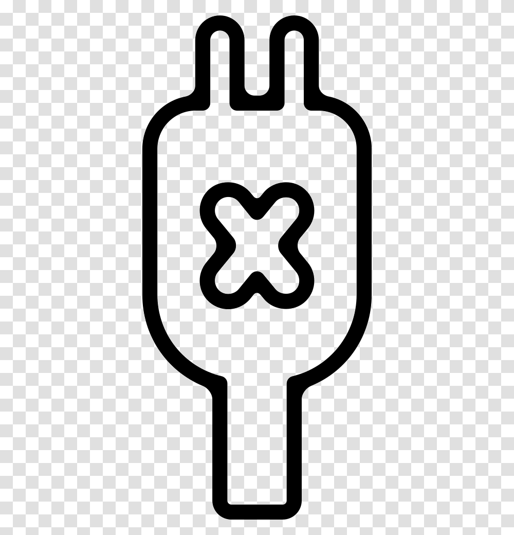 Plug Connector With A Cross Outline Icon Free Download, Armor, Gas Pump, Machine Transparent Png