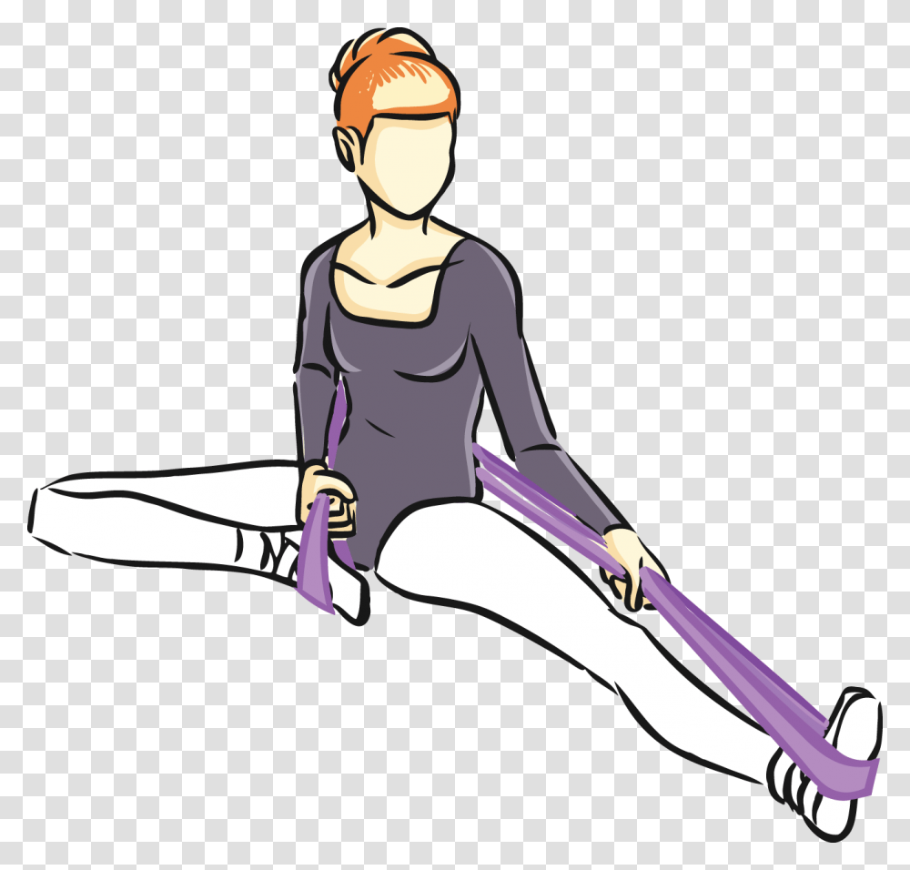 Plum Band Stretches, Person, Bow, Leisure Activities Transparent Png