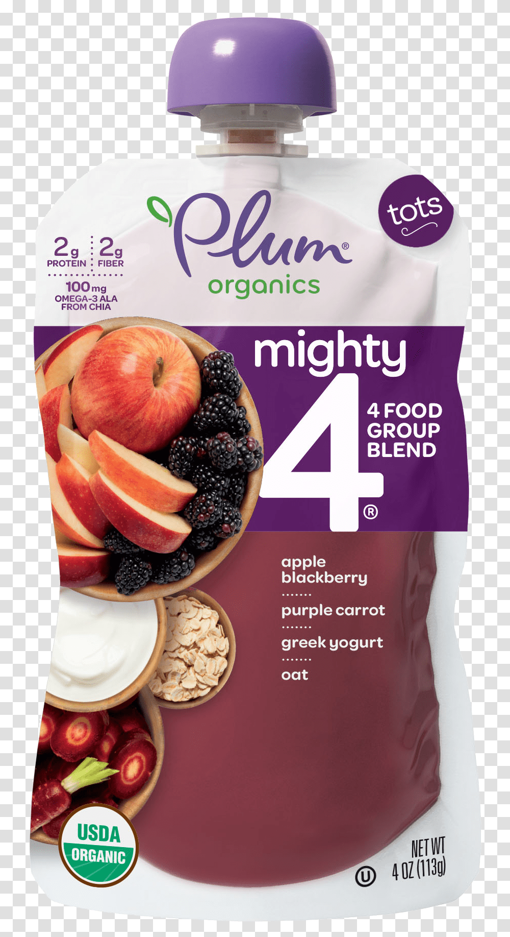 Plum Organics Mighty, Plant, Food, Fruit, Dessert Transparent Png