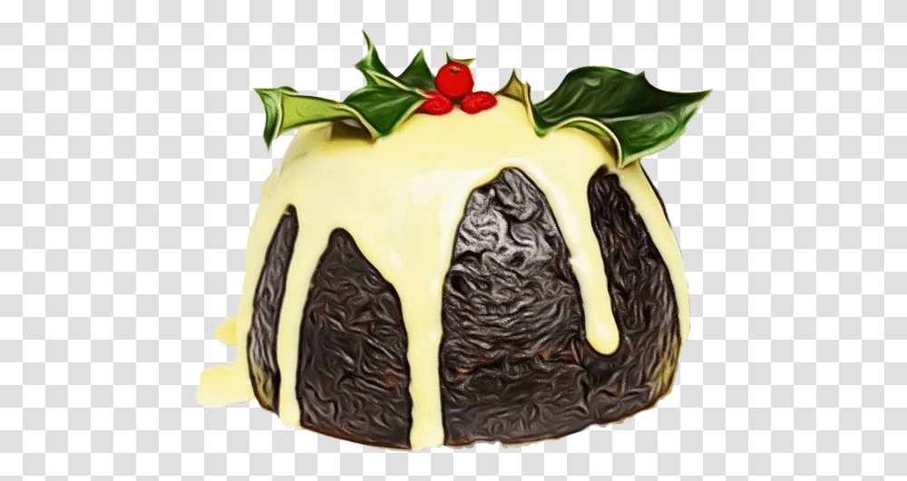 Plum Pudding Mart Christmas Pudding, Dessert, Food, Cake, Plant Transparent Png
