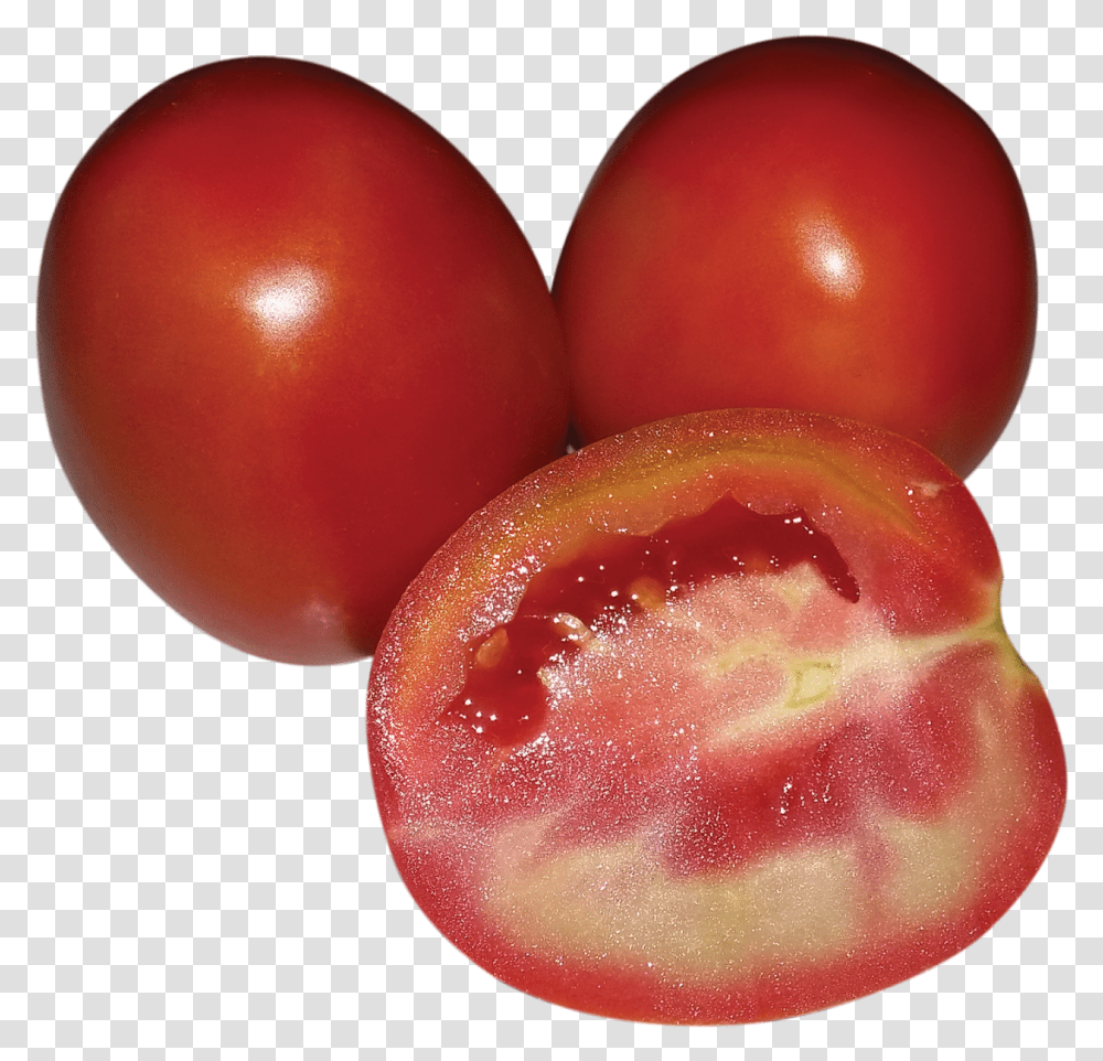 Plum Tomato, Plant, Vegetable, Food, Sliced Transparent Png