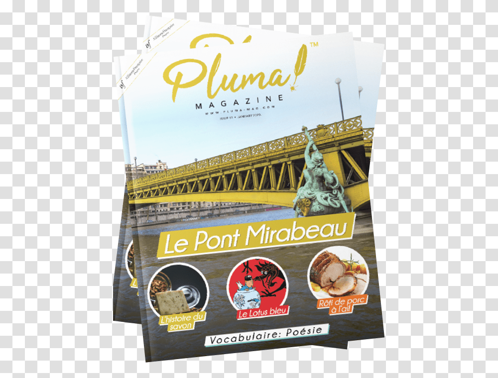 Pluma Magazine Pont Mirabeau, Burger, Food, Advertisement, Poster Transparent Png