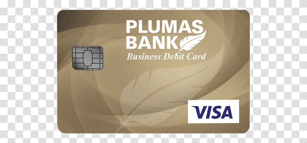 Plumas Bank Business Debit Card Multimedia Software, Credit Card, Label, Sticker Transparent Png